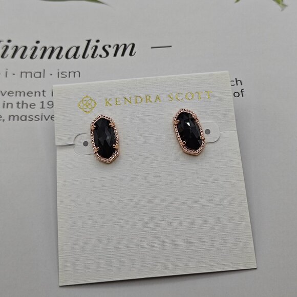 Kendra Scott rose gold stud earrings - Picture 1 of 3